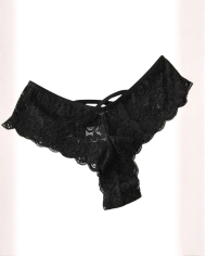 Siyah Dantel Tanga Külot | Ozelisse Premium İç Giyim